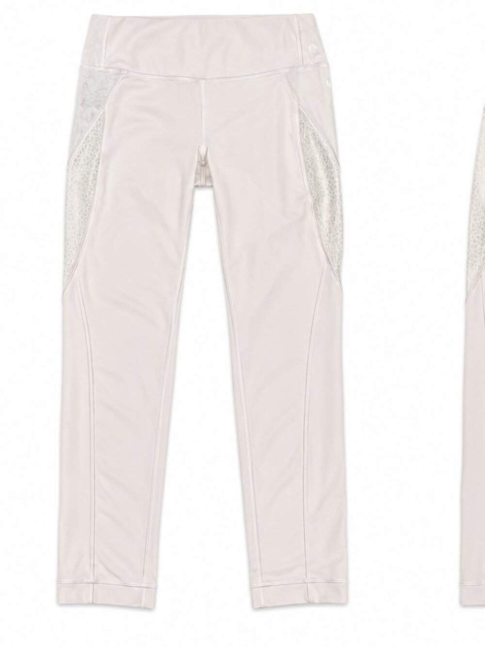 white cropped lulu leggings